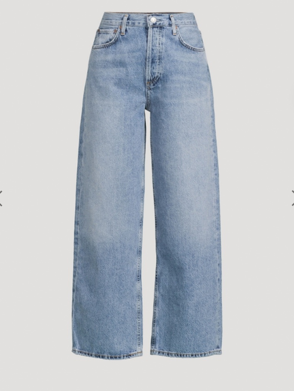 AGOLDE Light Blue Wide Leg Flare Jeans